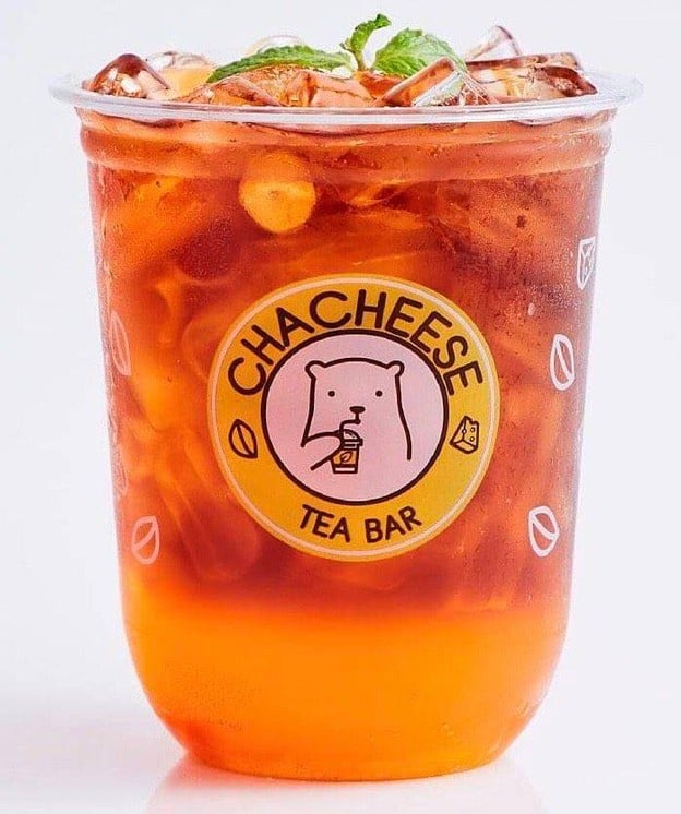 เมนูของร้าน Chacheese Tea Bar หลังมข.