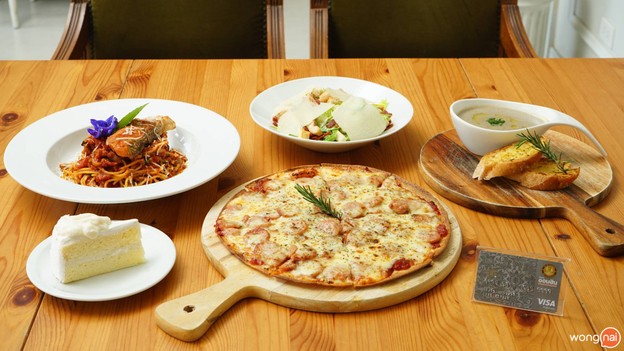 เมนูของร้าน bliss cafe & restaurant