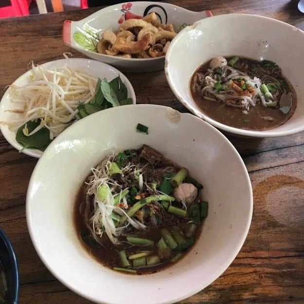 เมนูของร้าน ก๋วยเตี๋ยวเรือซินเฮง(จ่าบัติ)