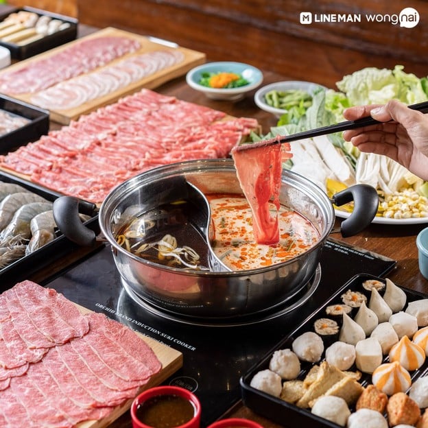 เมนูของร้าน ชาบูเต็มโต๊ะ ขอนแก่น