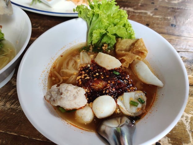 เมนูของร้าน กินเส้นแซ่บ ณ สระบุรี บายพาสกุดนกเปล้า