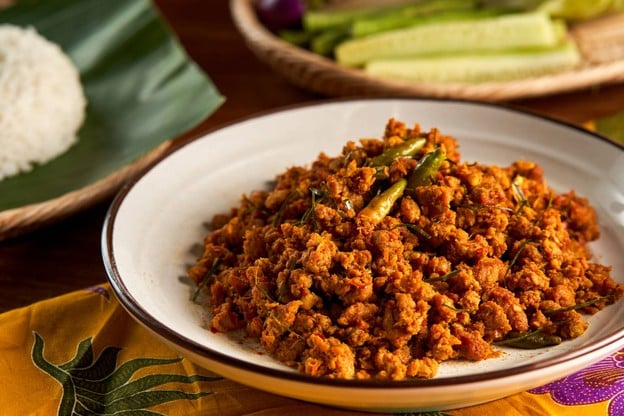 เมนูของร้าน คั่วกลิ้ง+ผักสด ทองหล่อ