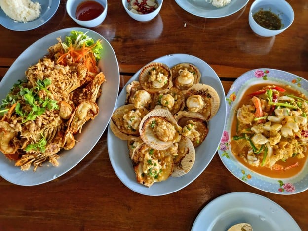 เมนูของร้าน ดาวทะเลซีฟู้ด
