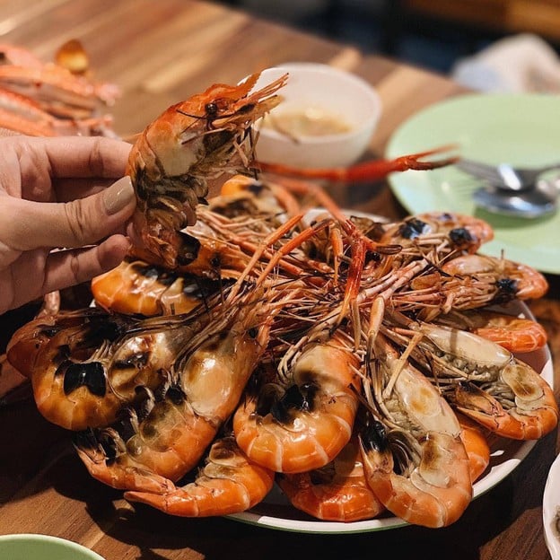 เมนูของร้าน ก.กุ้งบางแสน