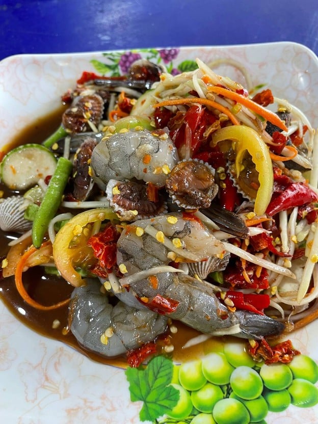 เมนูของร้าน ส้มตำ เต้าส่วน