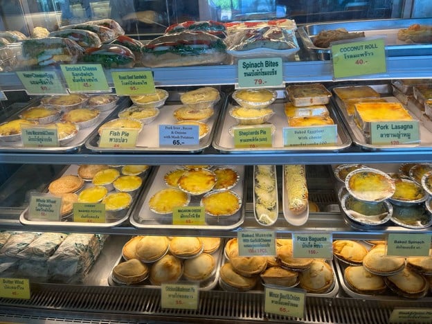 เมนูของร้าน ขนมปังฝรั่งเศส หัวหิน