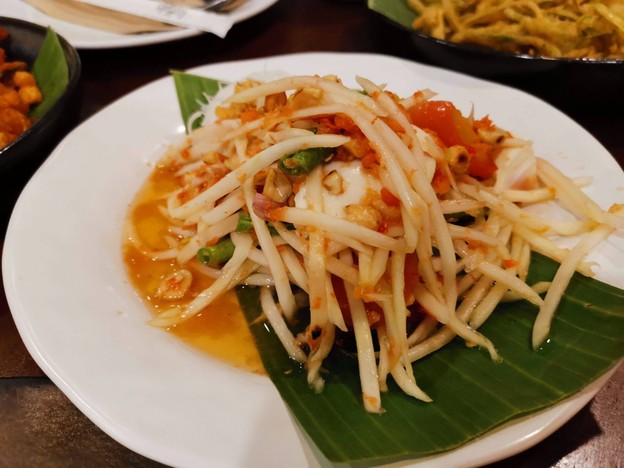 เมนูของร้าน บ้านส้มตำ สาทร