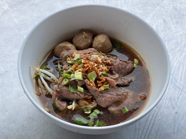 เมนูของร้าน บังซาก๋วยเตี๋ยวเนื้อฮาลาล