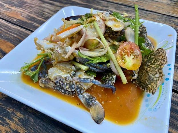 เมนูของร้าน ส้มตำวรากร