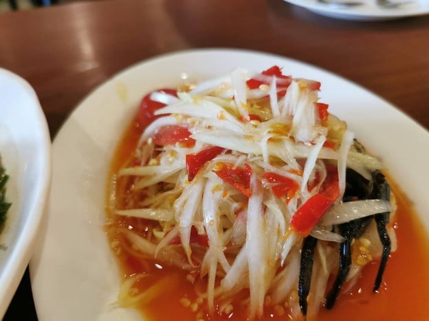 เมนูของร้าน ยอดลาบเป็ดอุดร พระราม 9 ซ.49