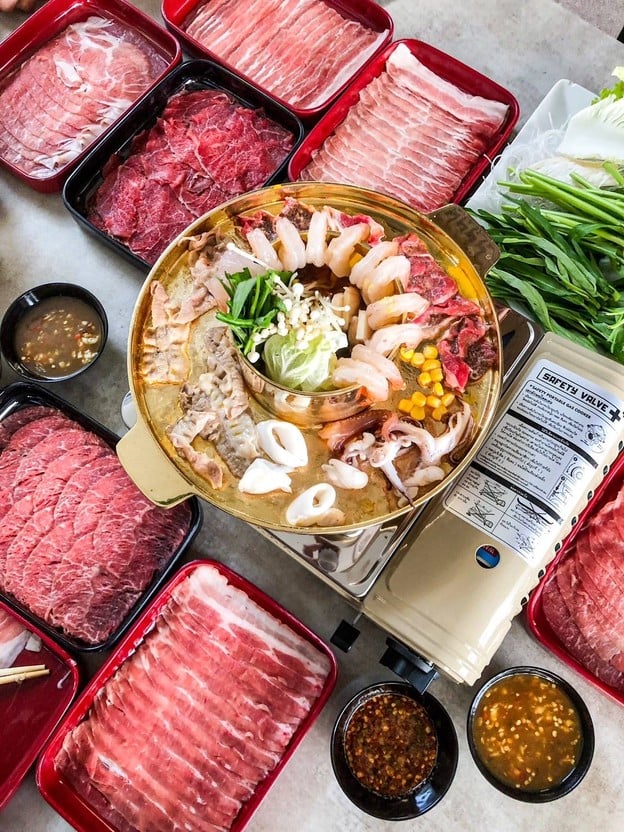 เมนูของร้าน ร้านคัม ชาบู ปิ้งย่าง โคขุนโพนยางคำ ขอนแก่น