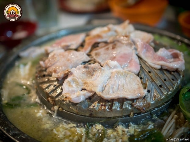 เมนูของร้าน บ้านตะวันบุฟเฟ่ต์หมูกระทะ รวมน้ำ รวมทะเล สารภี