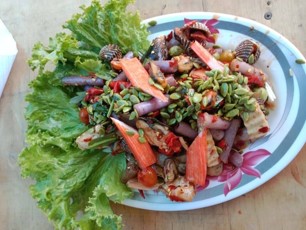 เมนูของร้าน ส้มตำ ปากหมา