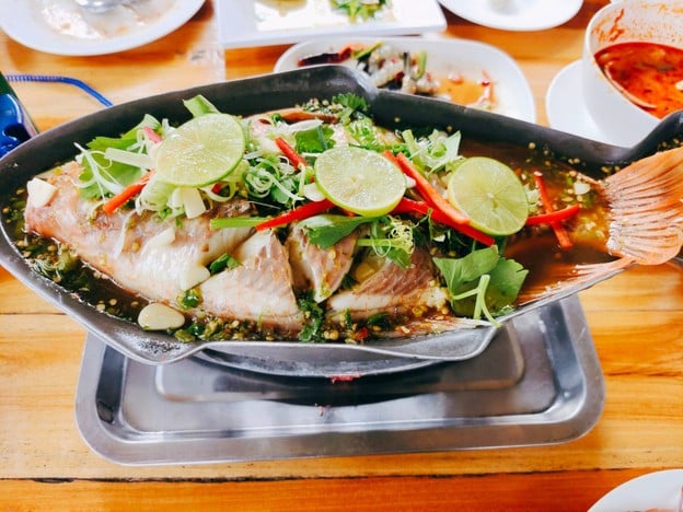 เมนูของร้าน แซ่บนัว ครัวบ้านนาศาลายา