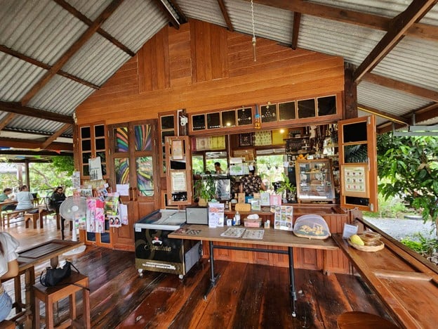 หน้าร้าน คลองอ้อมคาเฟ่