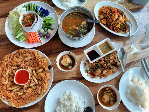 เมนูของร้าน ครัวห้วยทราย