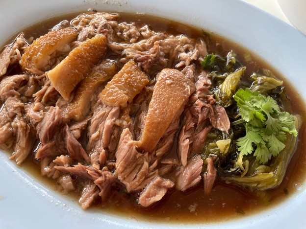 เมนูของร้าน ขาหมูจตุจักร PTT จตุจักร