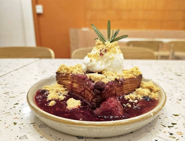 เมนูของร้าน Toasted Gelato บรรทัดทอง