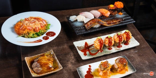 The Gallery Sushi Bar อาหารญี่ปุ่น ซูชิ แซลมอน ฟัวกราส์ salmon sushi ลาดพร้าว-วังหิน