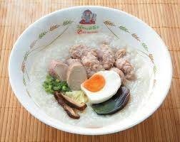 โจ๊กหมูไข่รวมมิตร ไข่เค็ม ไข่เยี่ยวม้า ไข่ลวก 40.-