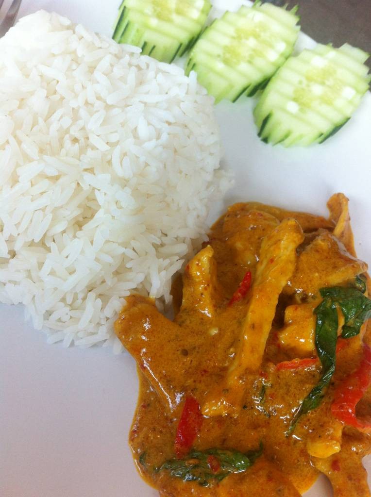 Panang Chicken Curry With Rice