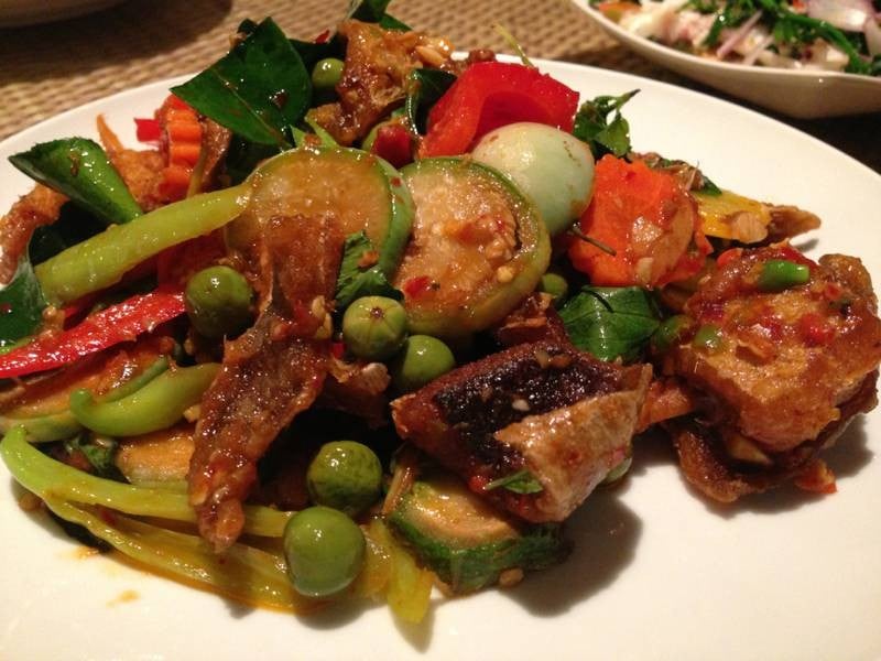 ปลากะบางผัดฉ่า