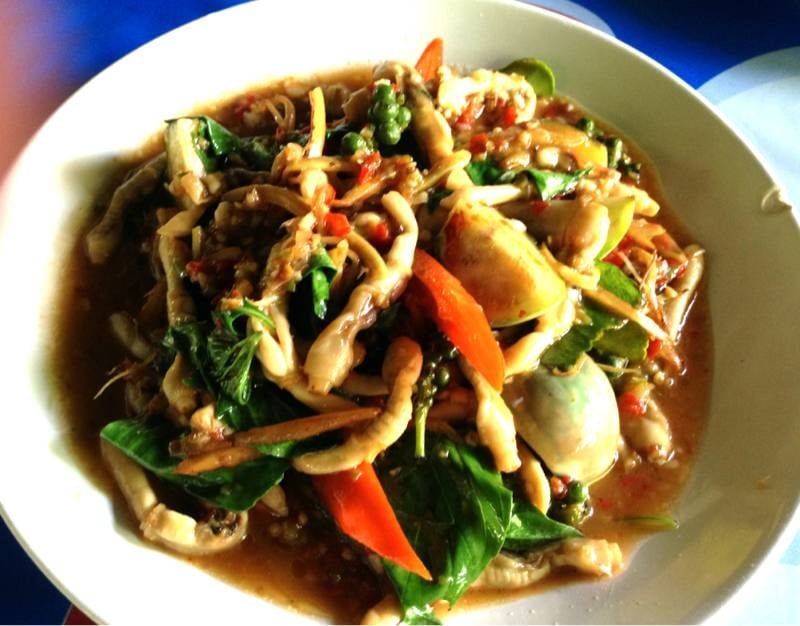หอยหลอดผัดฉ่า จัดจ้านอย่างแรง