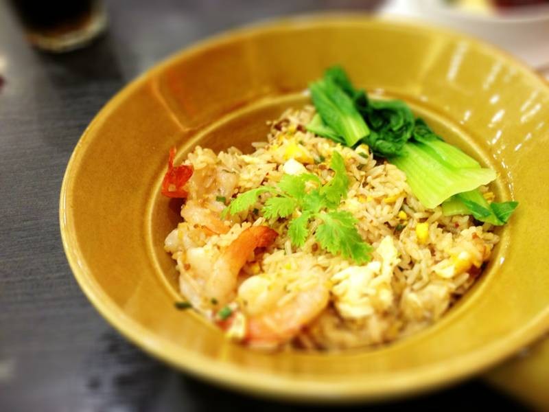 ข้าวผัดกุ้งซอส XO