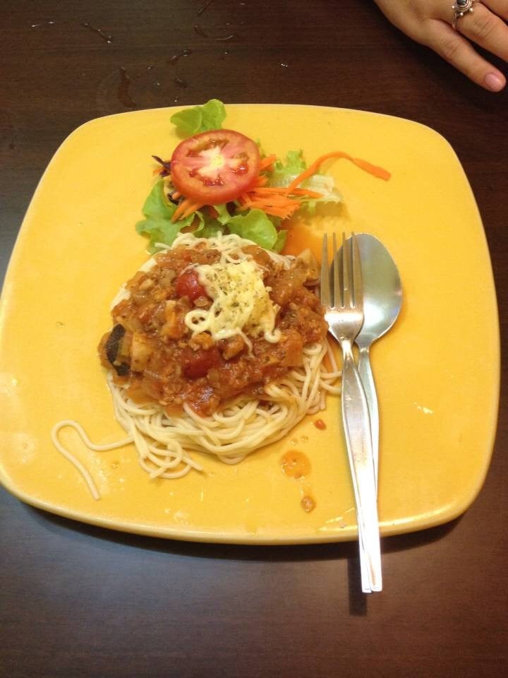 สปาเก็ตตี้ซอสหมู @ สีลมสเต็กเฮ้าส์ ศรีราชา
