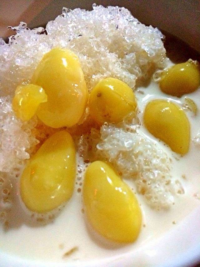แปะก๊วยนมสด