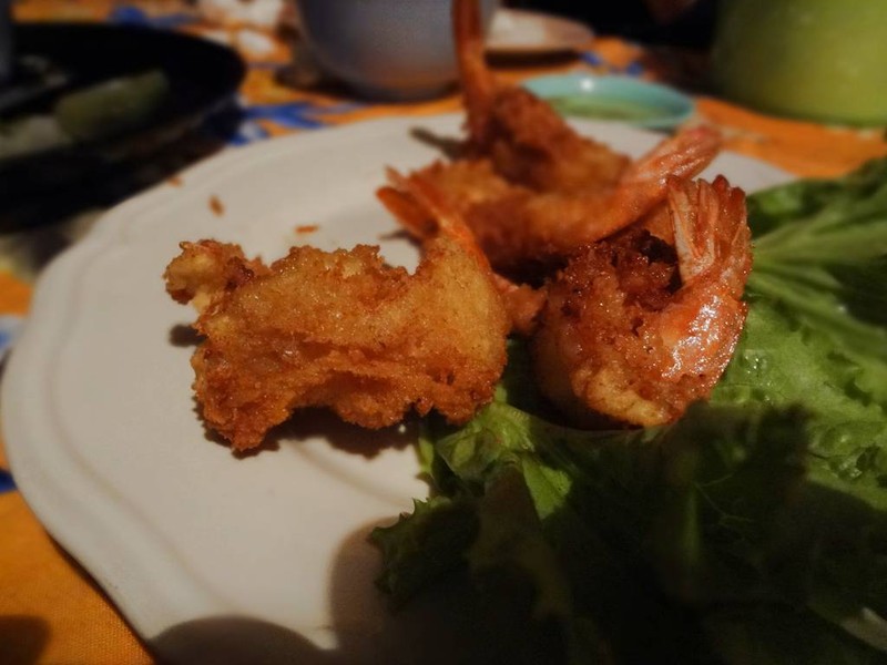 กุ้งชุปแป้งทอด