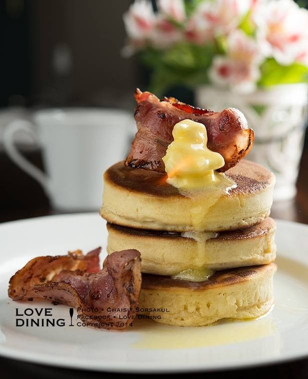 Pan Cake with Bacon & Caramel