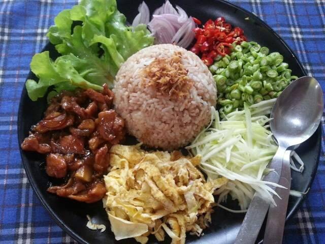 ข้าวคลุกกะปิ.จัดจานน่ากินจัง