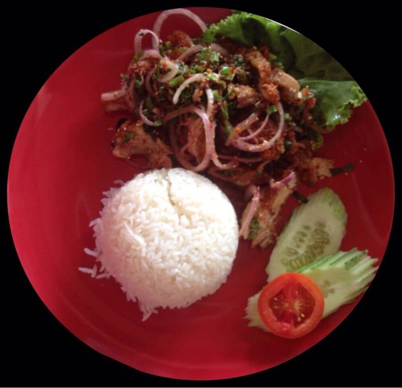 ข้าวยำไก่แซบบ