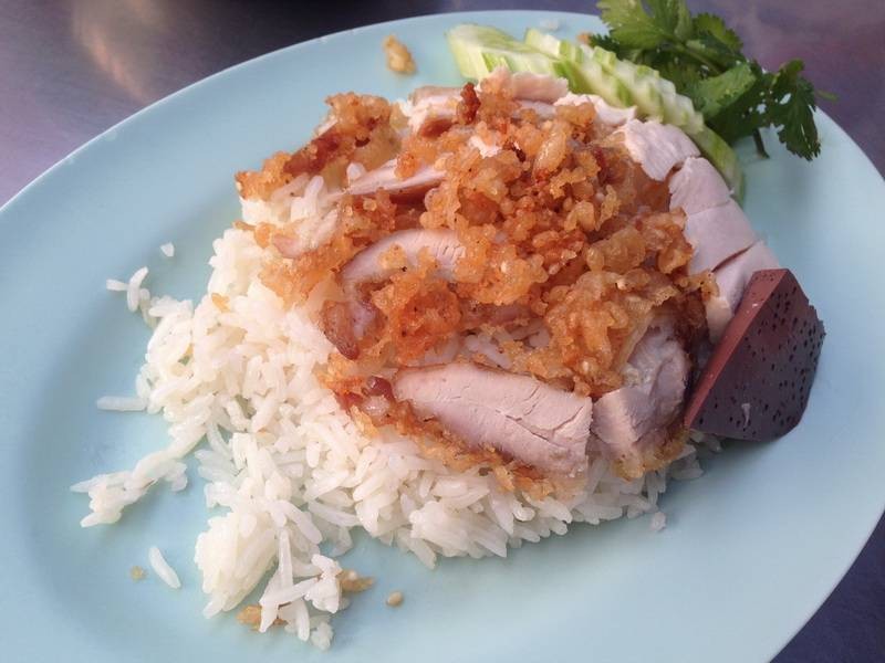 ข้าวมันไก่ผสม (ทอด+ต้ม) 