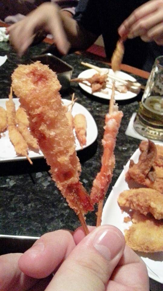 ขนาดเนื้อกุ้ง เทียบกับเวอร์ชั่นชุบแป้งทอดแล้ว