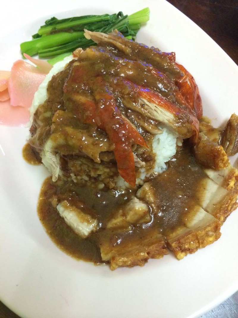 ข้าวหน้าเป็ดหมูกรอบ