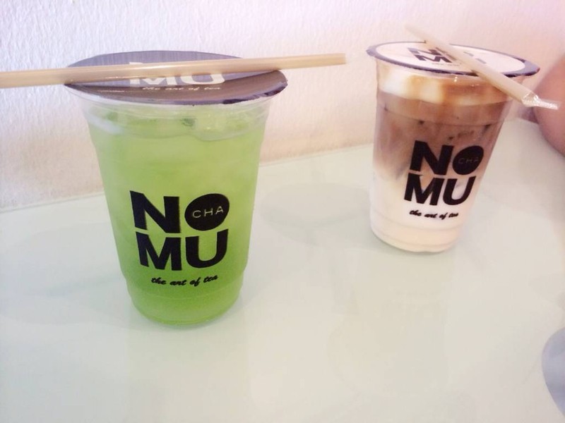 ชาเขียวแอปเปิ้ล+คาปูชิโน่