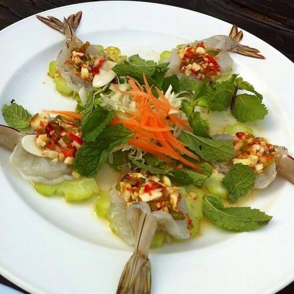 กุ้งแช้น้ำปลาหนักเครื่อง