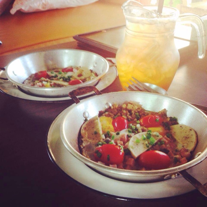 ไข่กะทะกับชามะนาว