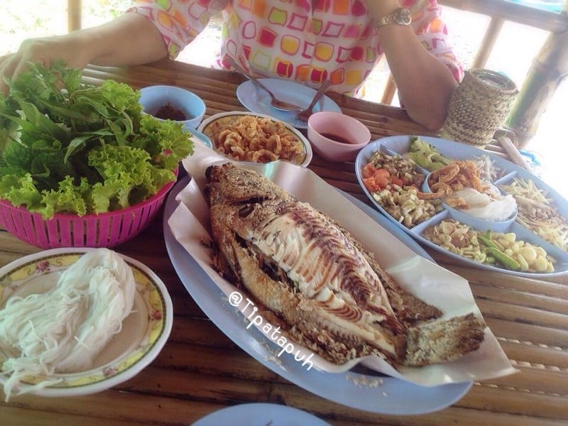 ชุดเมี่ยงปลาเผา 250.-