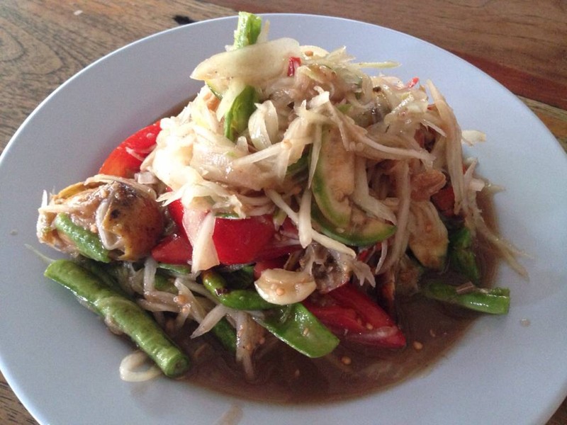 ส้มตำปูปลาร้า 35 บาท