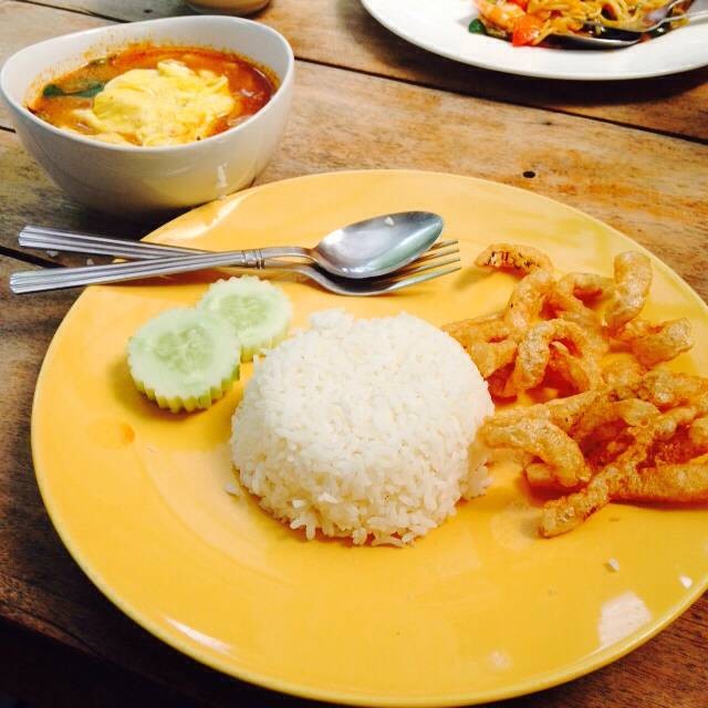 ข้าว+ต้มยำไข่เจียว
