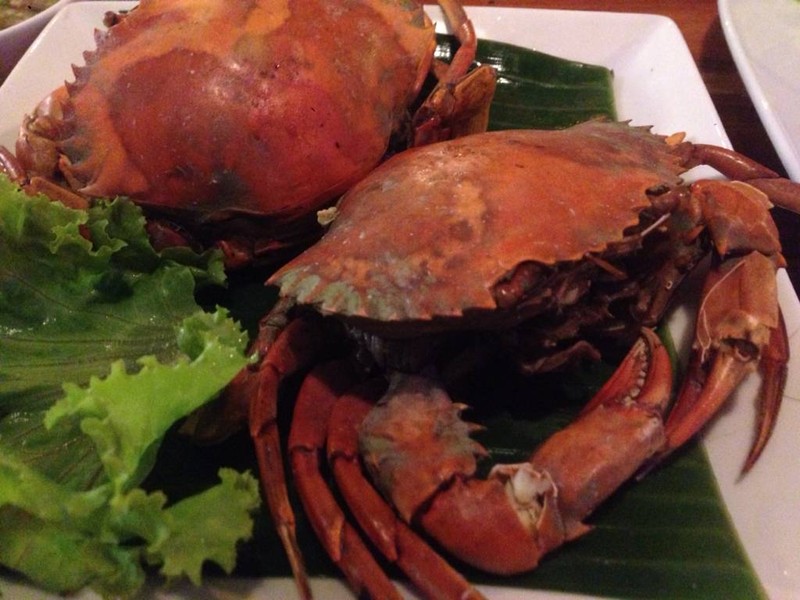 ปูไข่เผา