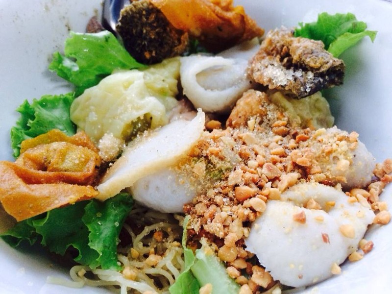บะหมี่เกี๊ยวแห้ง พิเศษ 40บาท