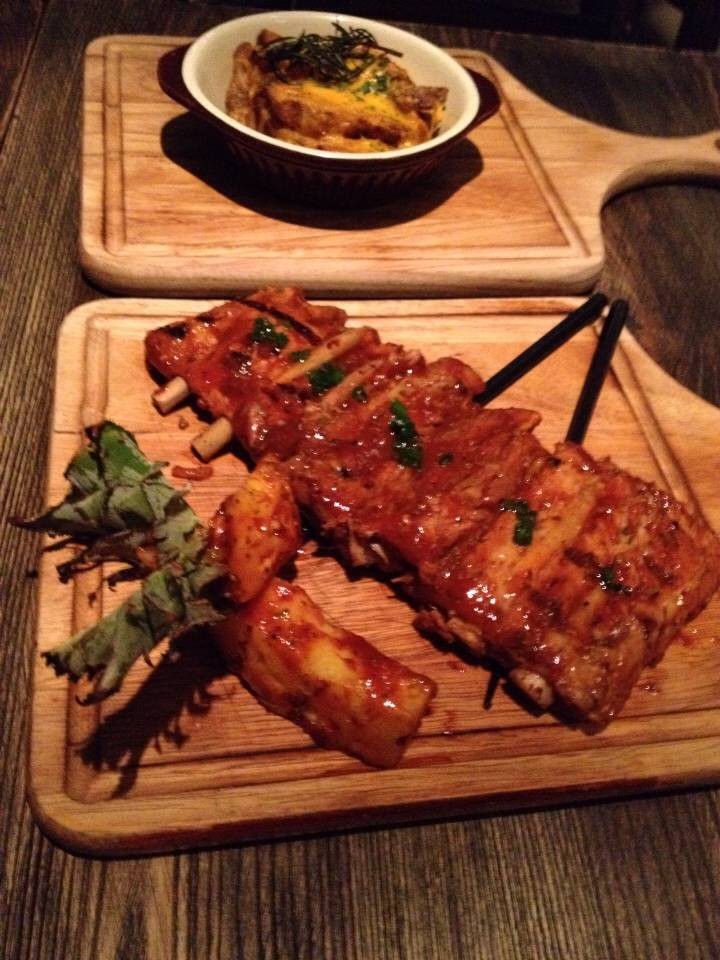 Half Rib With Spicy Bar B Q