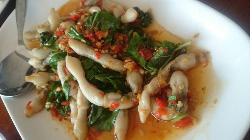 หอยหลอดขอเผ็ดๆ