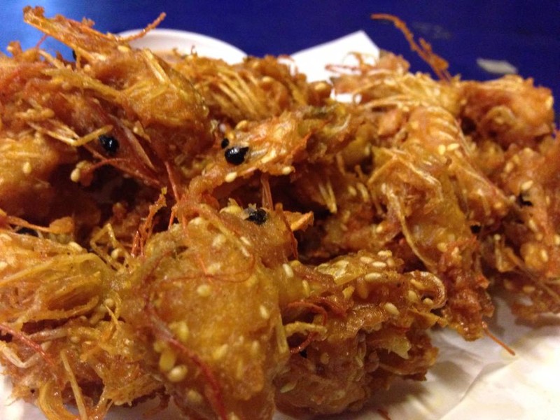 หัวกุ้งทอด