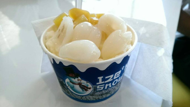 เงาะ,มันเชื่อม,ราดนม