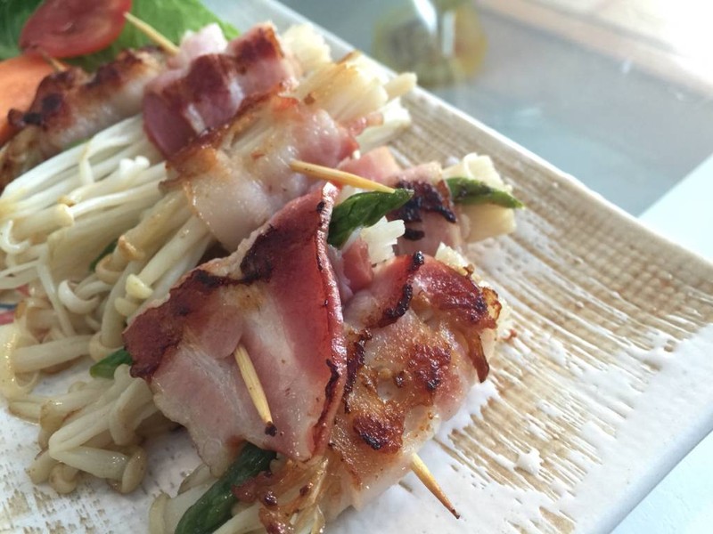 เห็ดเข็มทองพันเบคอน